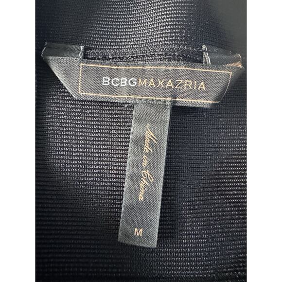 bcbg max azria Women Medium Black Studded Bandage Skirt Stretch #5738 - Picture 5 of 11